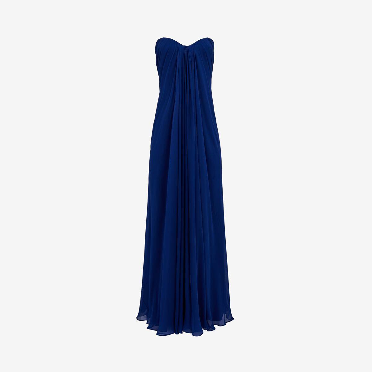 Alexander McQueen Women's Blue Bustier Evening Dress - 2 (Silk)